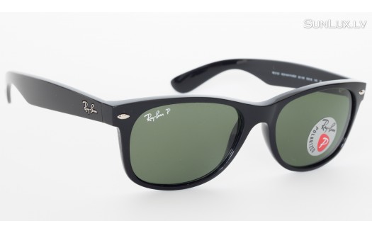Ray-Ban New Wayfarer Classic Polarised (RB2132 901/58 58mm) saules brilles